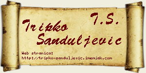 Tripko Sanduljević vizit kartica